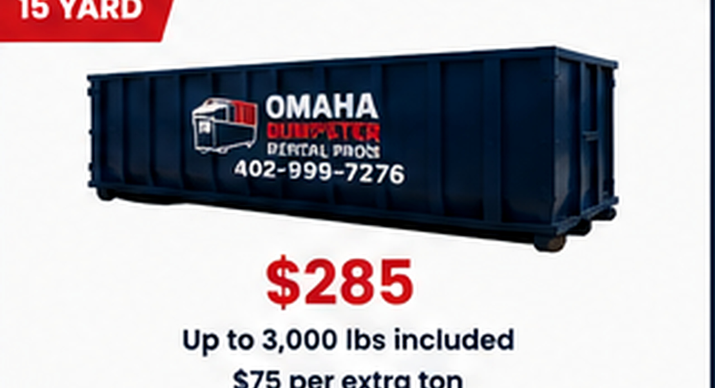 15 Yard Dumpster in Omaha