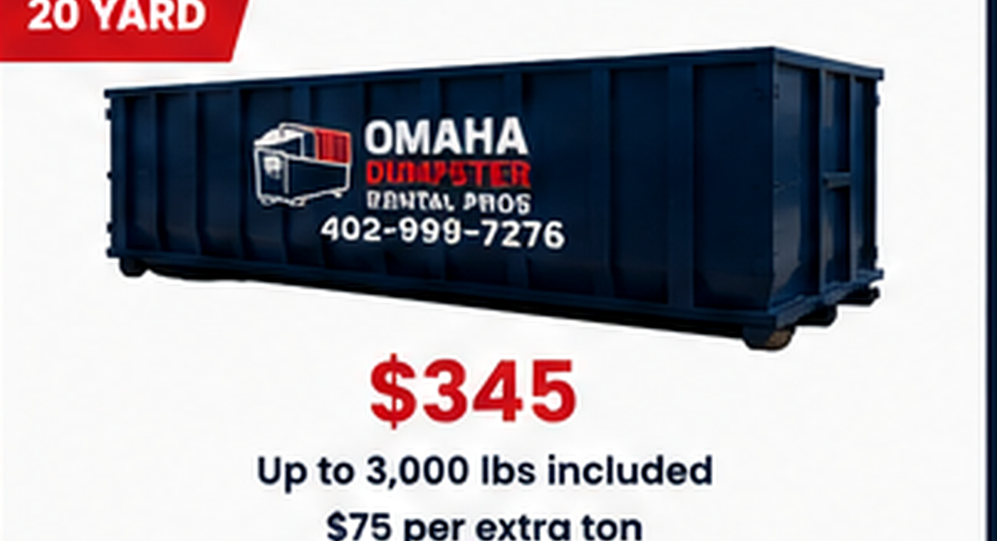 20 Yard Dumpster in Omaha